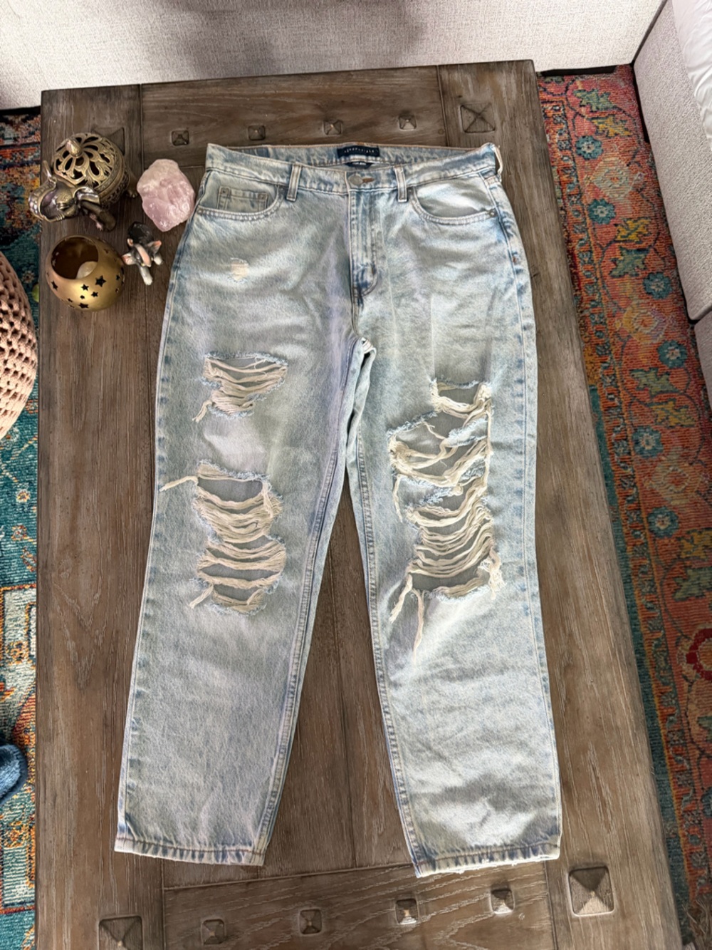 Aeropostale Light Blue Mom Jeans - Picture 2 of 14